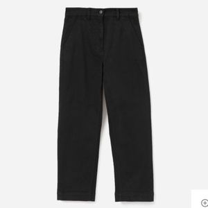 Everlane Straight Leg Crop in black